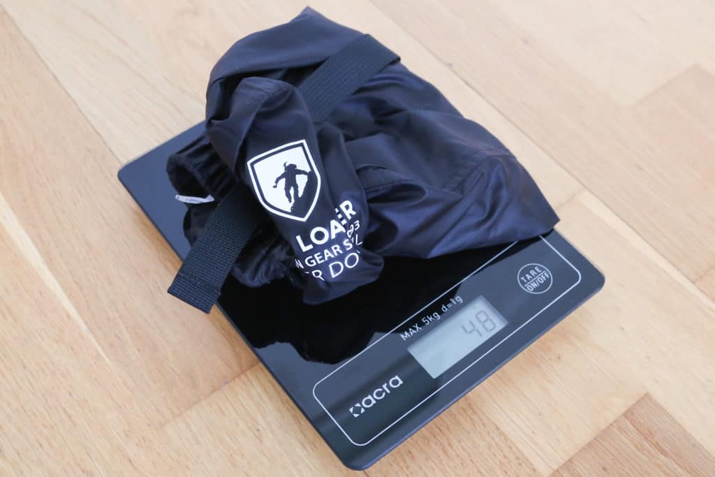 Alpin Loacker Sommerschlafsack Hülle Gewicht