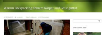 backpacking gut für kopf und körper