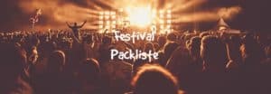 festival packliste