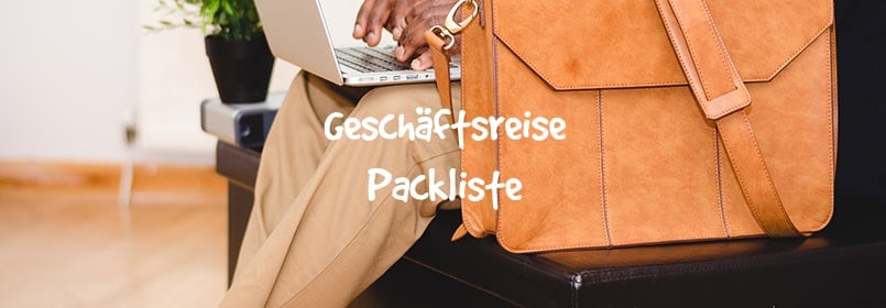 geschäftsreise packliste