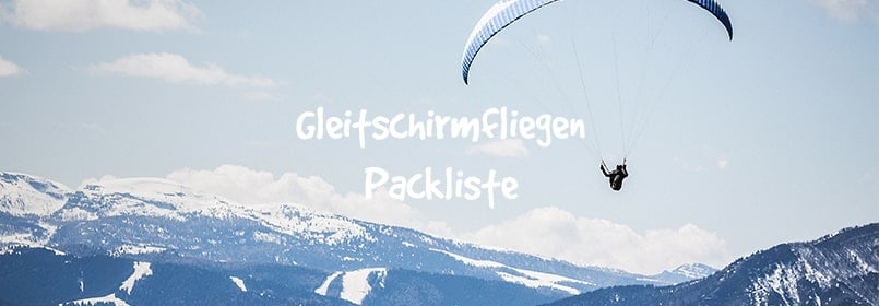 gleitschirm packliste