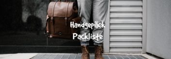 handgepäck packliste