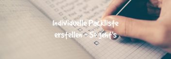 individuelle packliste artikel