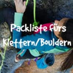 Packliste Klettern/Bouldern (Tagesausflug)