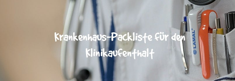 krankenhaus packliste