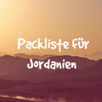 packliste für jordanien