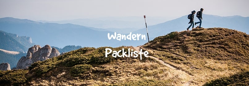 Wanderurlaub Packliste zum Ausdrucken und Abhaken